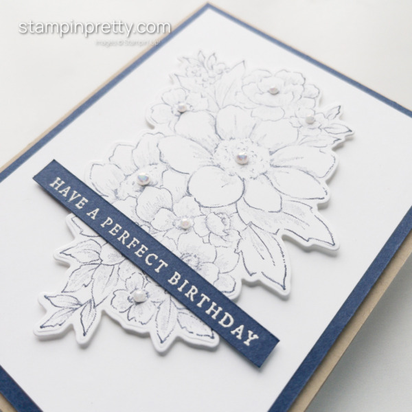 Create this birthday card using the Blessings of Home Stamp Set and Flowers of Home Dies from Stampin' Up! by Mary Fish, Stampin' Pretty Earn Tulips