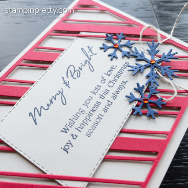 Create the Merry & Bright Holiday Card with the Sweet Candy Canes Bundle from Stampin' Up! Mary Fish, Stampin' Pretty