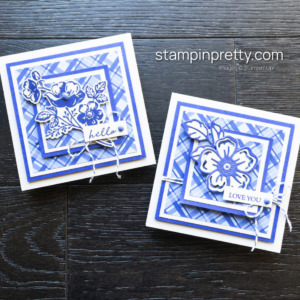 Create these square cards with the Summer Shadows Dies by Stampin