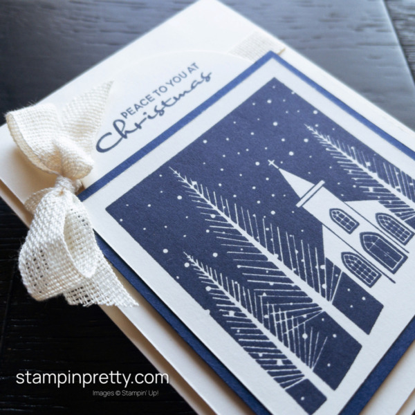 Create this Christmas Card with the Peace to You Stamp Set by Stampin' Up! Card created by Mary Fish Stampin' Pretty!