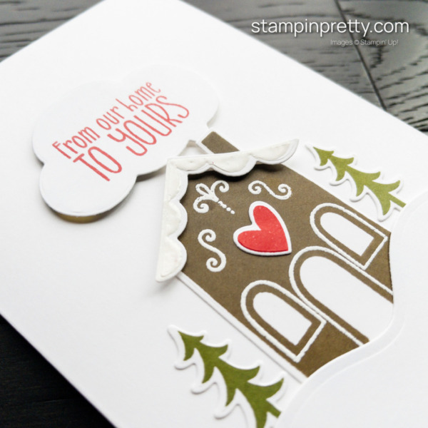 Create this Holiday Friend Card using the Sweet Gingerbread Bundle by Stampin' Up! Free Tutorial by Mary Fish Stampin' Pretty