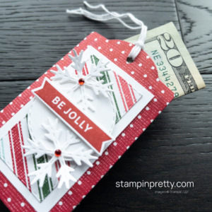 Create this Pocket Gift Card or Money Holder with the Celebrate with Tags Bundle from Stampin' Up! Mary Fish, Stampin' Pretty