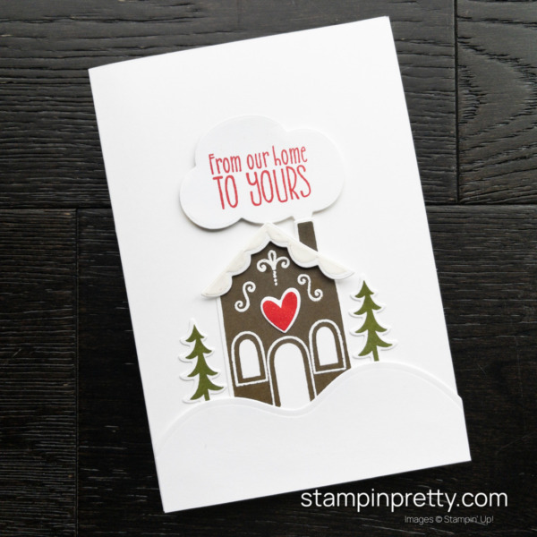 Create this Simply Holiday Card using the Sweet Gingerbread Bundle by Stampin' Up! Free Tutorial by Mary Fish Stampin' Pretty