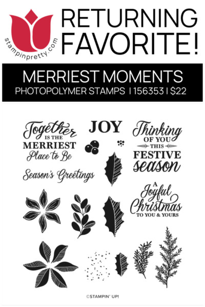 Merriest Moments STAMP SET - Mary Fish Stampin' Pretty - Stampin' Up! 2022 Holiday Mini CataloG