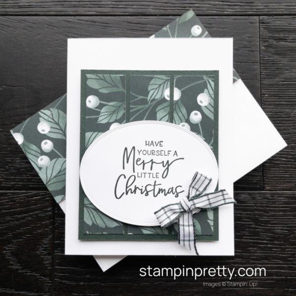 An Evening Evergreen Christmas Card duo using the Fitting Florets Collection from Stampin' Up! Mary Fish Stampin' Pretty