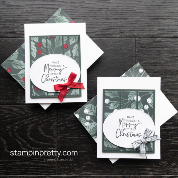 Create this Christmas Card duo using the Fitting Florets Collection from Stampin' Up! Mary Fish Stampin' Pretty