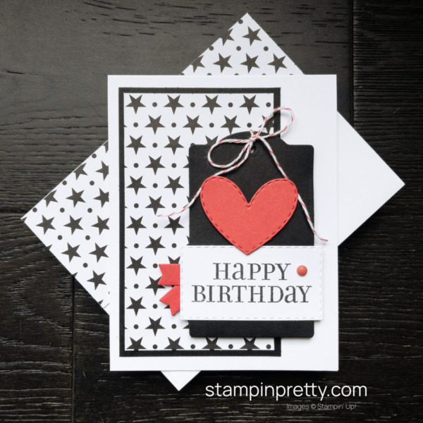 Create this Happy Birthday Card with the Celebrate with Tags Bundle by Stampin' Up! Mary Fish, Stampin' Pretty