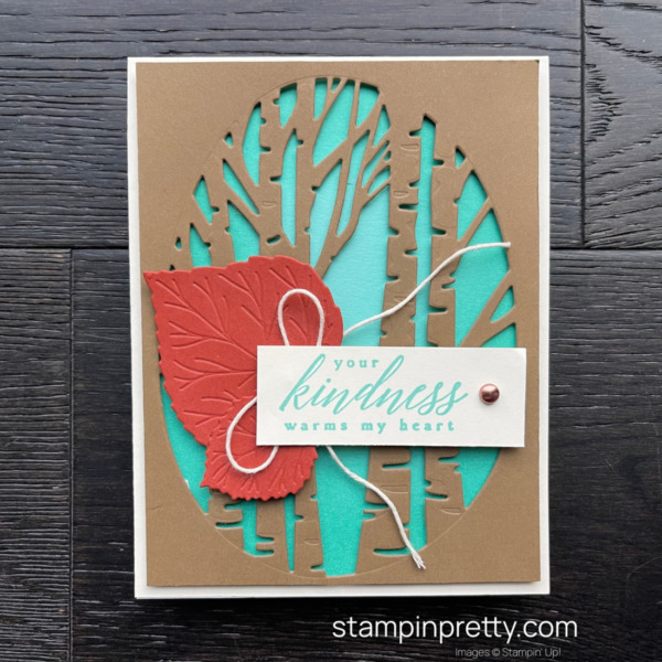 A Beautiful Kindness Card using the Perched In a Tree Bundle by Stampin' Up! Autumn Card Created by Mary Fish Stampin' Pretty
