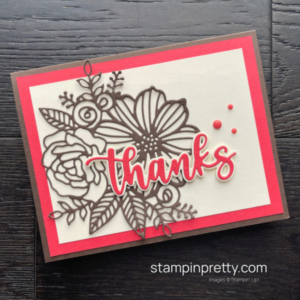 Assemble This Card with the Amazing Thanks and Artistic Dies from Stampin' Up! Mid-Century Modern Card by Mary Fish Stampin' Pretty 2