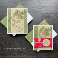 SIMPLE & STEPPED-UP! Decorated with Happiness Holiday Cards!