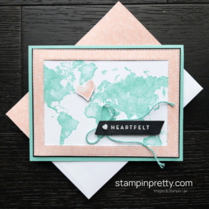 Create this Heartfelt card for a Long Distance Loved One using the Watercolor World Stamp Set by Stampin