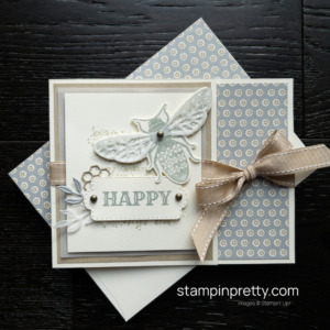 Construct this fun fold happy card using the Queen Bee Bundle from Stampin