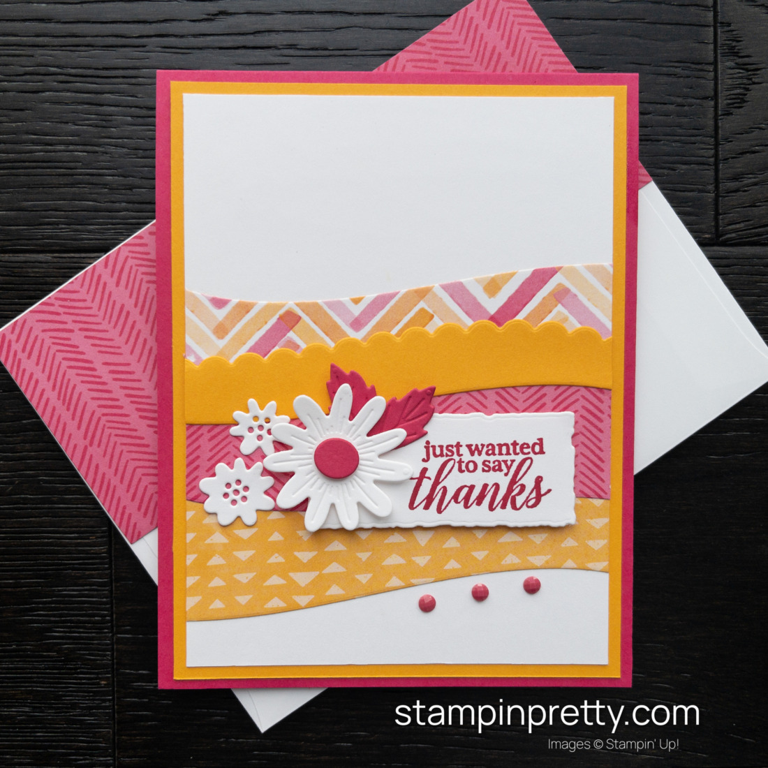 Crop and Layer Curves with the All Around Bundle by Stampin' Up! Card designed by Mary Fish, Stampin Pretty Earn Tulip Rewards
