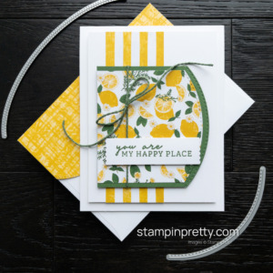 Life Hands You Lemons Make a Happy Place Card - Tea Boutique DSP by Stampin