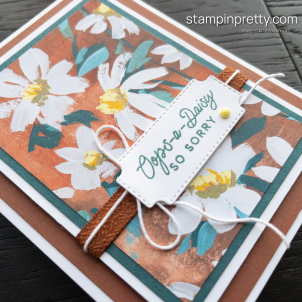 Create this Oops-a-Daisy So Sorry using the Fresh as a Daisy Suite Collection by Stampin' Up! SNEAK PEEK & Design by Mary Fish, Stampin' Pretty (3)