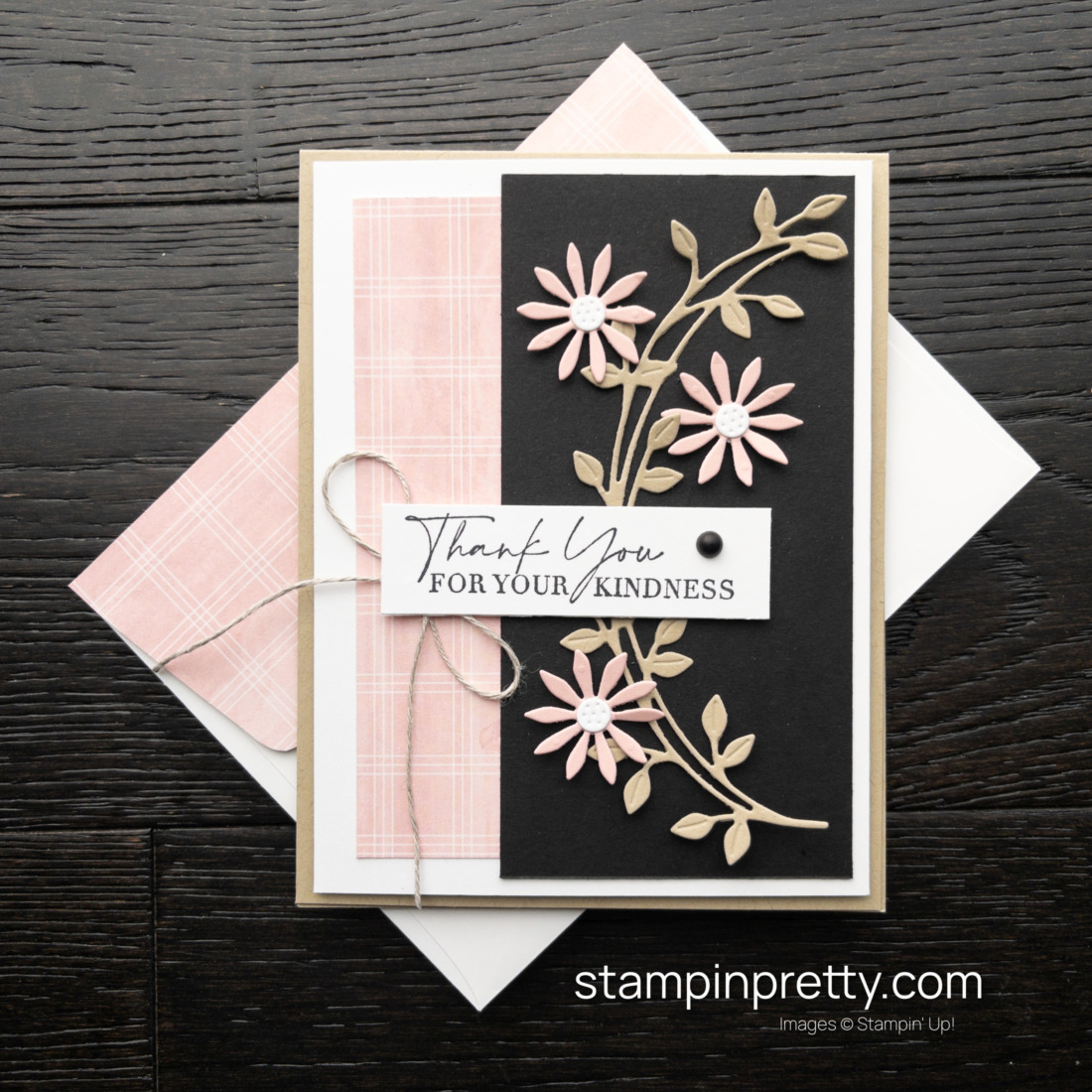 Create this Thank You Card with the Dainty Delight Bundle by Stampin' Up! Card Design by Mary Fish, Stampin' Pretty
