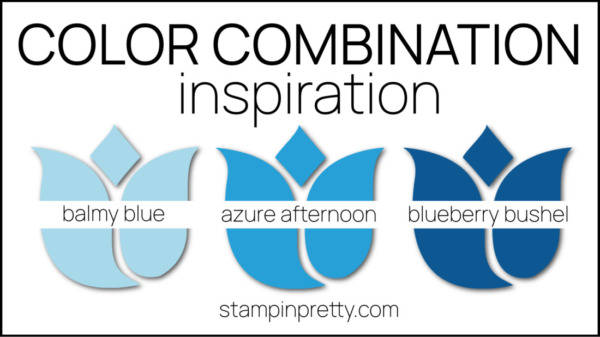 Stampin Pretty Color Combinations - Azure Afternoon, Balmy Blue, Blueberry Bushel (1)