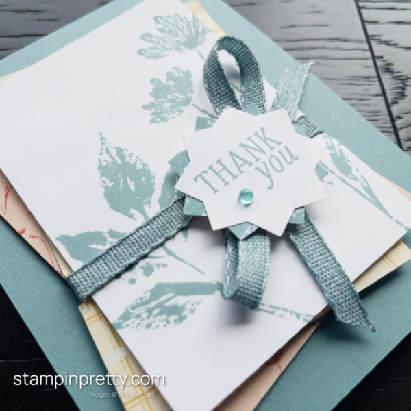 Create a Thank You Card with Inked Botanicals Suite Collection from Stampin' Up! Card by Mary Fish, Stampin' Pretty (3)