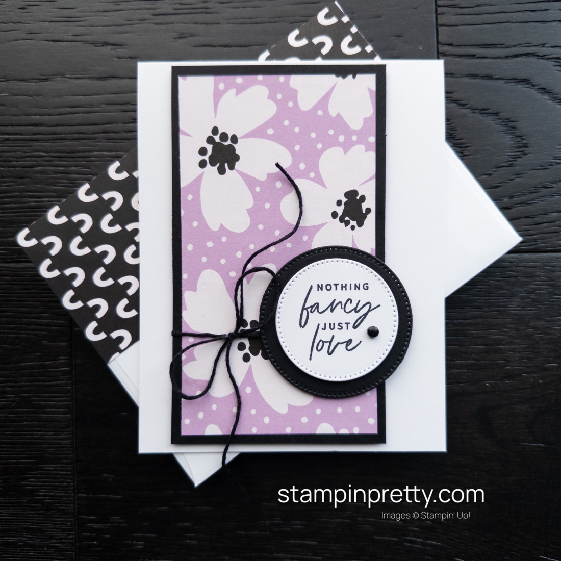 Create a friend card using the Delightfully Eclectic Designer Series Paper from Stampin' Up! Card design by Mary Fish, Stampin' Pretty