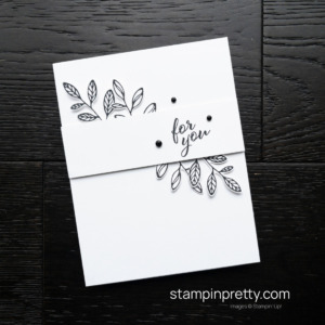 Create a simple birthday card with Layering Leaves Stamp Set and Bough Punch by Stampin