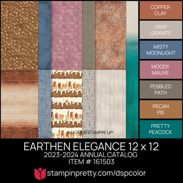 EARTHEN ELEGANCE DSP Coordinating Colors 161503 Stampin' Pretty Mary Fish Shop Online 24-7