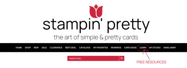 Free Stampin' Pretty Resources - Click on Learn