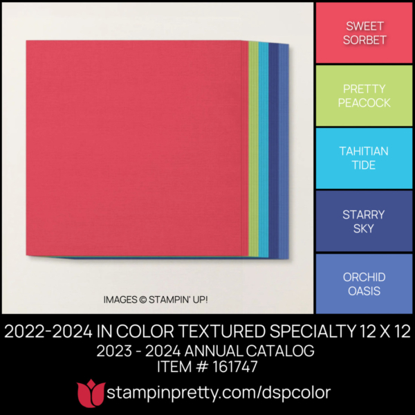 IN COLOR TEXTURED SPECIALTY 12 X 12 Coordinating Colors 161747 Stampin' Pretty Mary Fish Shop Online 24-7