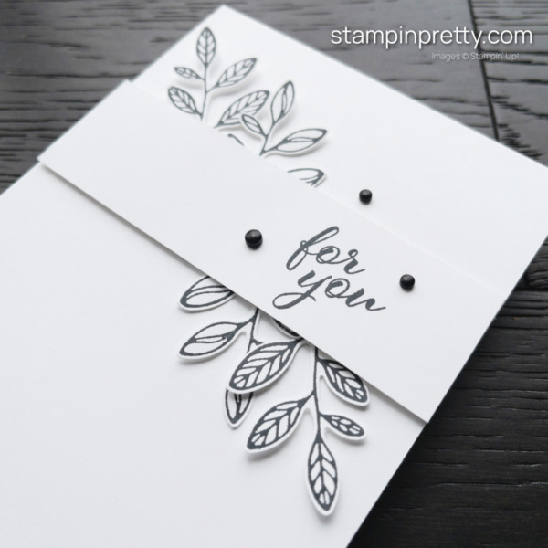 May-Tic-Tac-Toe Create a simple birthday card with Layering Leaves Stamp Set and Bough Punch by Stampin' Up! Mary Fish, Stampin' Pretty