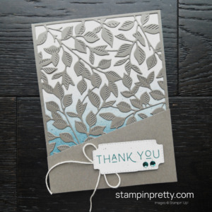 Thank You Card with Gorgeous Garden Dies, Earthen Elegance DSP, and Earthen Textures Stamp Set from Stampin' Up! Mary Fish, Stampin' Pretty (2)