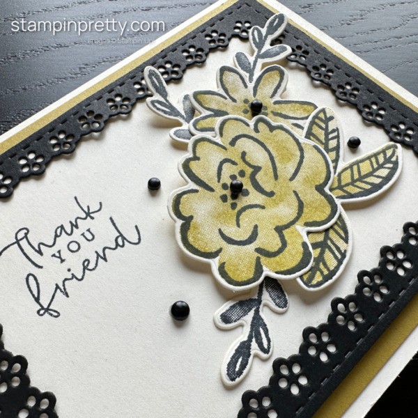 Create a Thank You Friend Card using the Darling Details Bundle by Stampin' Up! Mary Fish, Stampin' Pretty (3)