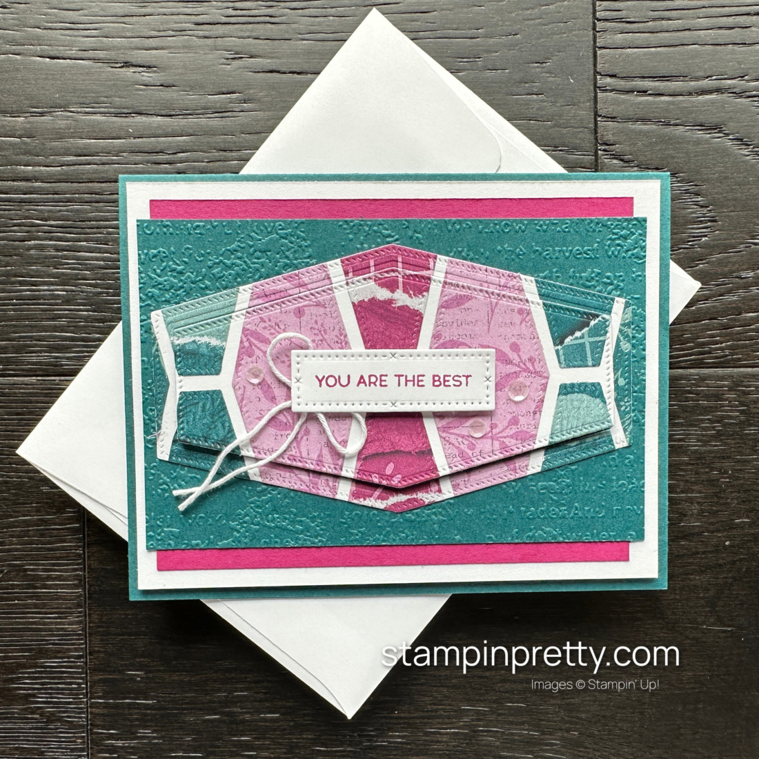 Create this You Are the Best Card with the Masterfully Made Designer Series Paper and the Nested Essentials Dies by Stampin' Up!