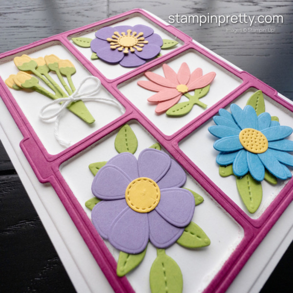 Create a flower shadow box with Gone Fishing and Paper Florist Dies from Stampin' Up! Mary Fish, Stampin' Pretty (1)