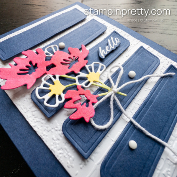 Create this hello card using the Wonderful Thoughts Bundle from Stampin' Up! CASE the Catalog card by Mary Fish, Stampin Pretty (1)