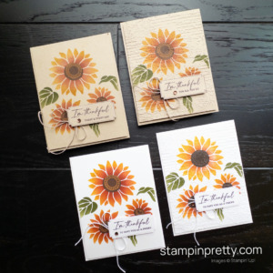 Create I'm Thankful Cards with the Abundant Beauty Deco Masks and Autumn Leaves Bundle by Stampin' Up! Mary Fish, Stampin' Pretty