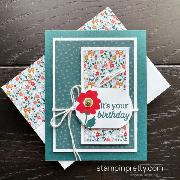Create this card using the Garden Walk Suite Collection from Stampin' Up! Card Designed by Mary Fish, Stampin' Pretty