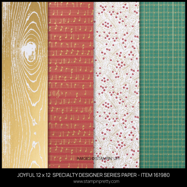 JOYFUL 12 x 12 SPECIALTY DESIGNER SERIES PAPER - ITEM 161980- BUY ONLINE WITH MARY FISH STAMPIN PRETTY - EARN TULIP REWARDS