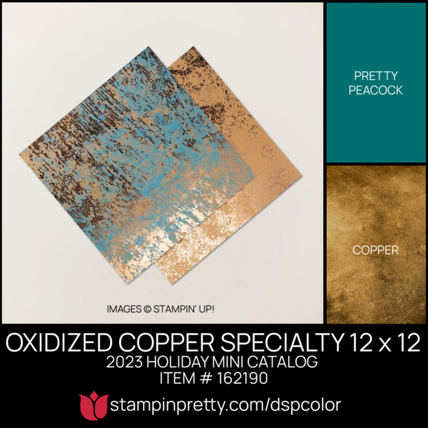 OXIDIZED COPPER SPECIALTY 12 x 12 Coordinating Colors 162190 Stampin' Pretty Mary Fish Shop Online 24-7