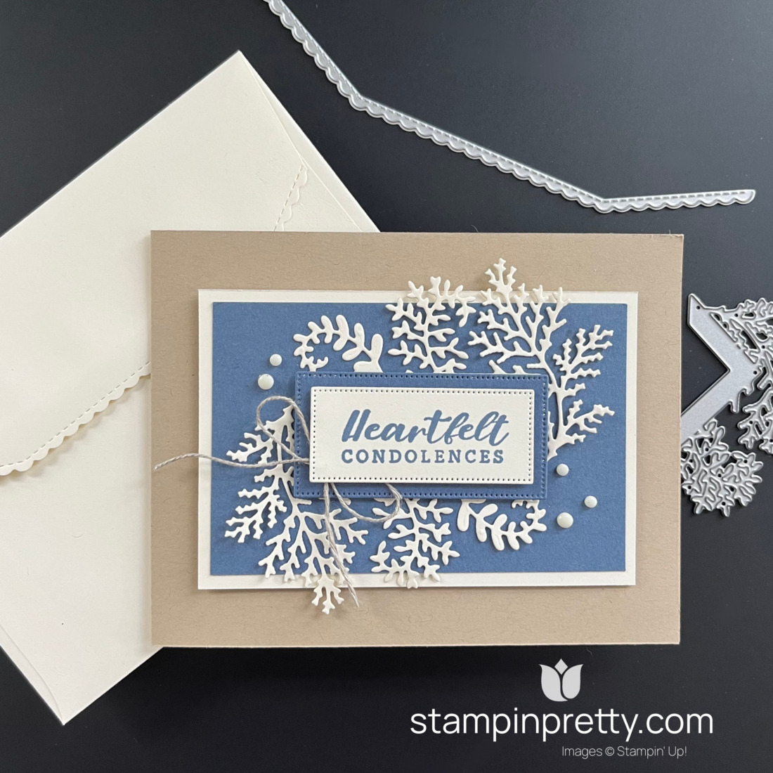 Create a Classy Sympathy Card with Wild Ferns Bundle from Stampin' Up! Card by Mary Fish, Stampin' Pretty