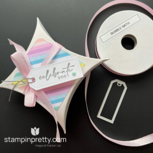 Create this Simple & Swoon-Worthy Pillow Box from Stampin' Up! Designed by Mary Fish, Stampin' Pretty (1)