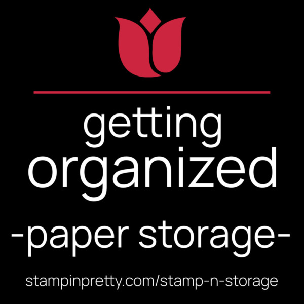 Getting Organized -paper storage sns