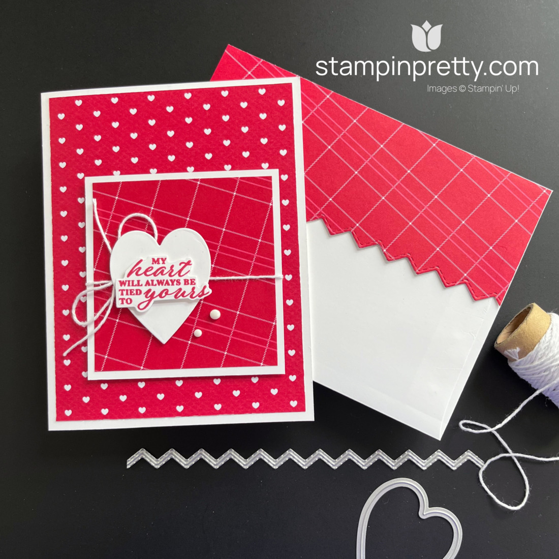 Most Adored Designer Series Paper Is Valentine Card Magic! Stampin Up! Products - Card Design by Mary Fish, Stampin' Pretty