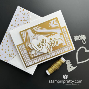Create a Golden Valentine with the Most Adored Specialty Designer Series Paper by Stampin' Up! Card by Mary Fish, Stampin' Pretty