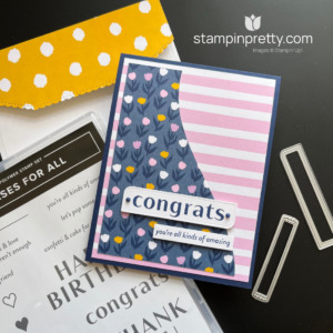 Create this Congrats Card with the Delightfully Eclectic Designer Series Paper and the Phrases for All Stamp Set by Stampin