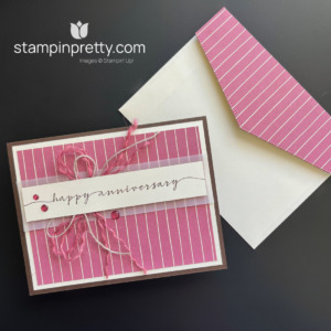 Create this card using the NEW Sweetly Scripted Stamp Set and Forever Love Designer Series Paper by Stampin
