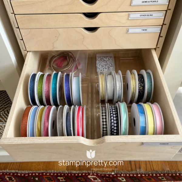 Stamp-n-Storage 1 Triple Drawer and Stamp N Storage Half Trays for Ribbon Spool Storage - Mary Fish, My Stamping Studio