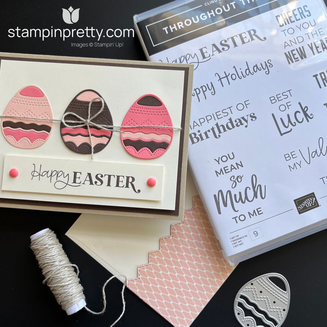 Create this card with Throughout the Year Stamp Set and Excellent Eggs Dies by Stampin' Up! Mary Fish, Stampin' Pretty (1)