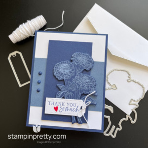 Create this thank you card with the Simply Zinnia Bundle by Stampin' Up! Mary Fish, Stampin' Pretty