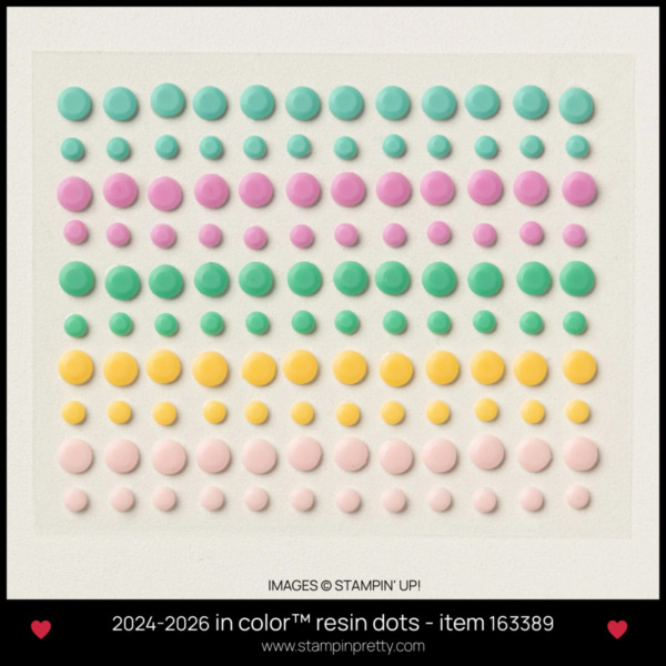 2024-2026 in color™ resin sots - item 163580 by Stampin Up! - BUY ONLINE WITH MARY FISH STAMPIN PRETTY - EARN TULIP REWARD