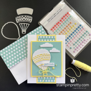 Create this Just a Note Card using the Lighter than Air Suite Collection from Stampin