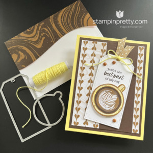 Create this friend card using the Little Latte Suite Collection by Stampin